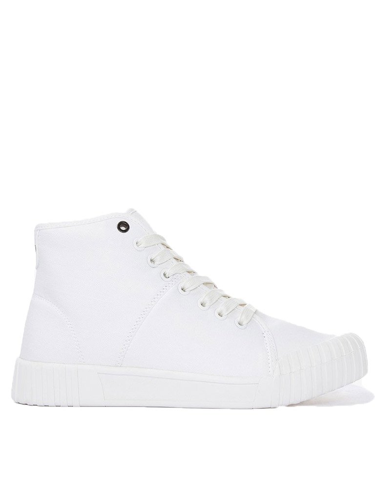 white high top trainer
