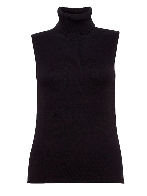 Great Plains Bella T-Neck Top in Black Night