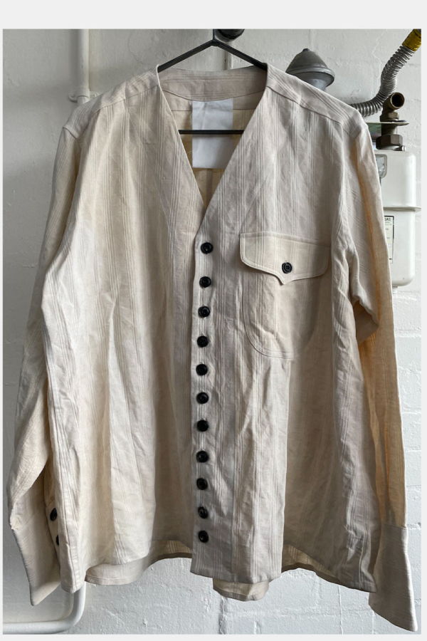 John Alexander Skelton Cream V Shirt - Cream