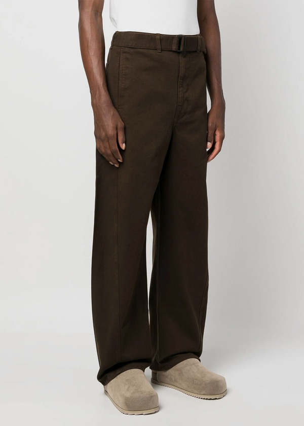 Lemaire Twisted Belted Pants - Espresso | Garmentory