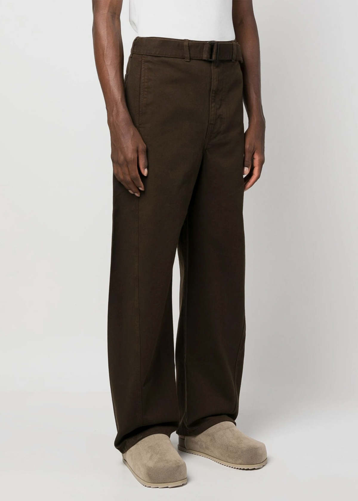 Lemaire Twisted Belted Pants - Espresso | Garmentory