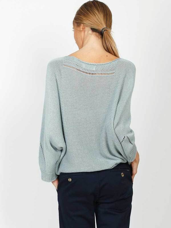 Indi & Cold Batwing Knit in Agua Indi & Cold Batwing Knit in Agua