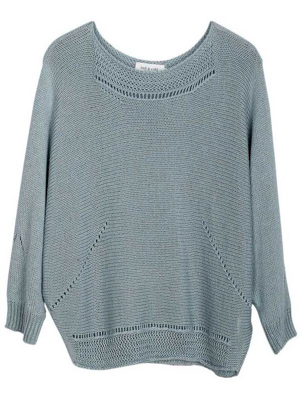 Indi & Cold Batwing Knit in Agua Indi & Cold Batwing Knit in Agua