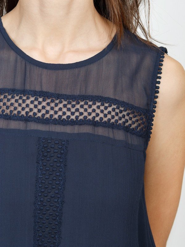 Indi & Cold Chiffon Dot Top Indi & Cold Chiffon Dot Top