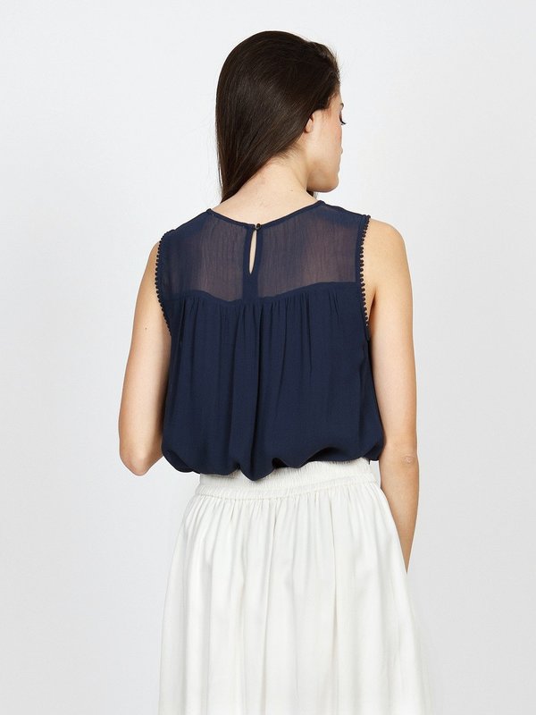 Indi & Cold Chiffon Dot Top Indi & Cold Chiffon Dot Top