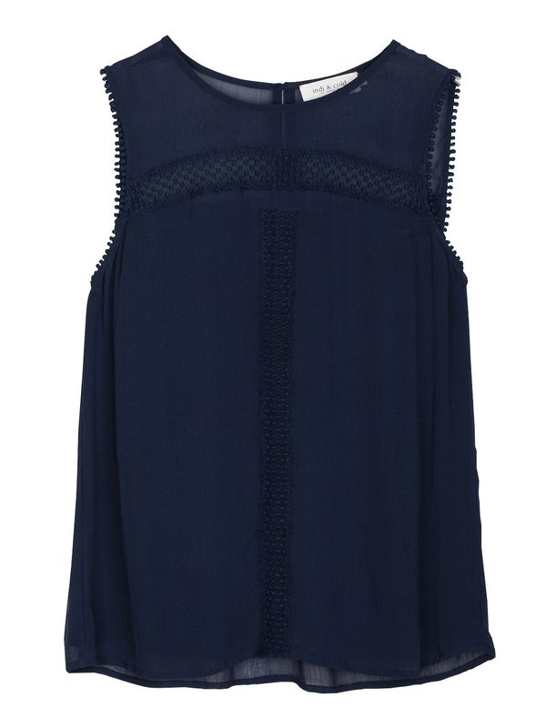 Indi & Cold Chiffon Dot Top Indi & Cold Chiffon Dot Top