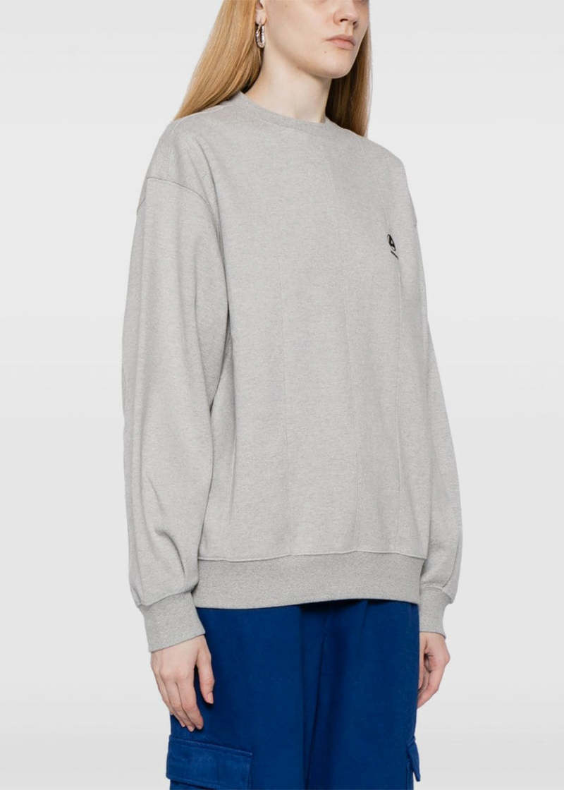 ADER ERROR Disto Logo-Embroidered Panelled Sweatshirt - Grey 