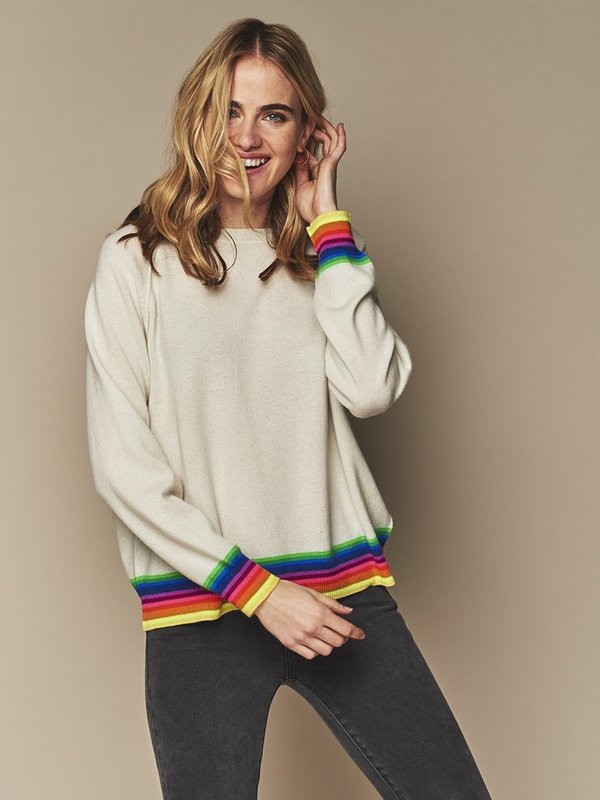 Jumper 1234 Mexican Wave Knit - WHITE Jumper 1234 Mexican Wave Knit - WHITE