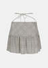 ALESSANDRA RICH Grey Prince De Galles Mini Skirt - BLACK/WHITE - Thumbnail 4