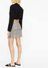 ALESSANDRA RICH Grey Prince De Galles Mini Skirt - BLACK/WHITE - Thumbnail 3