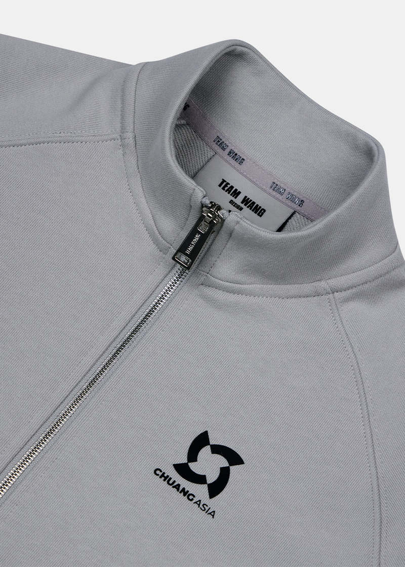 Team Wang Grey Zip up Casual Jacket - Grey Team Wang Grey Zip up Casual Jacket - Grey