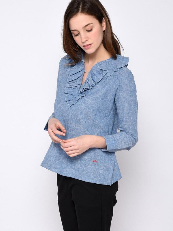 Leon & Harper Chloe Denim Shirt Leon & Harper Chloe Denim Shirt