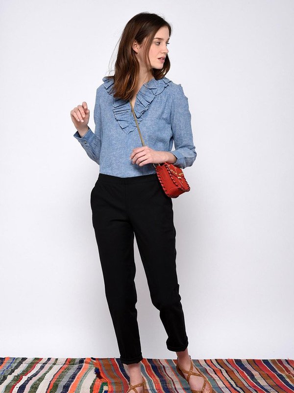 Leon & Harper Chloe Denim Shirt Leon & Harper Chloe Denim Shirt