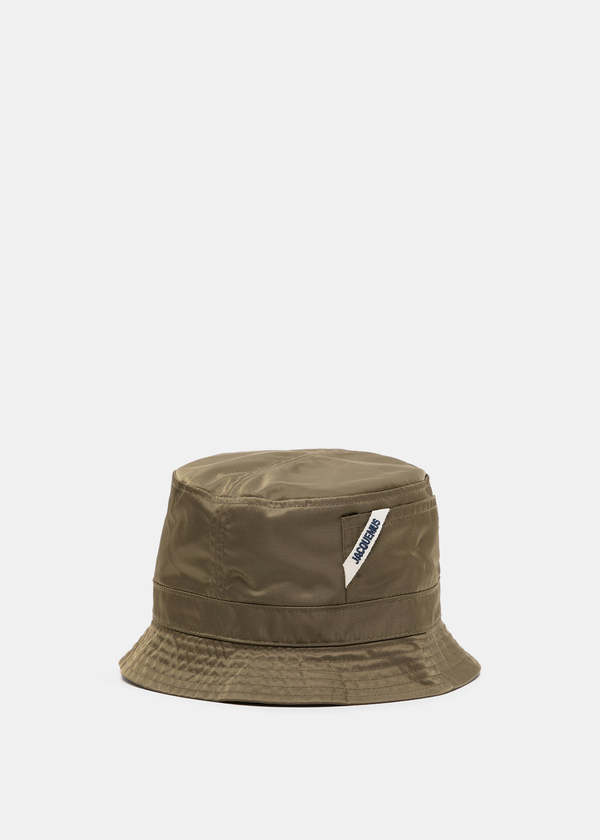 Jacquemus Khaki Le Bob Ovalie Bucket Hat - KHAKI | Garmentory display picture 1