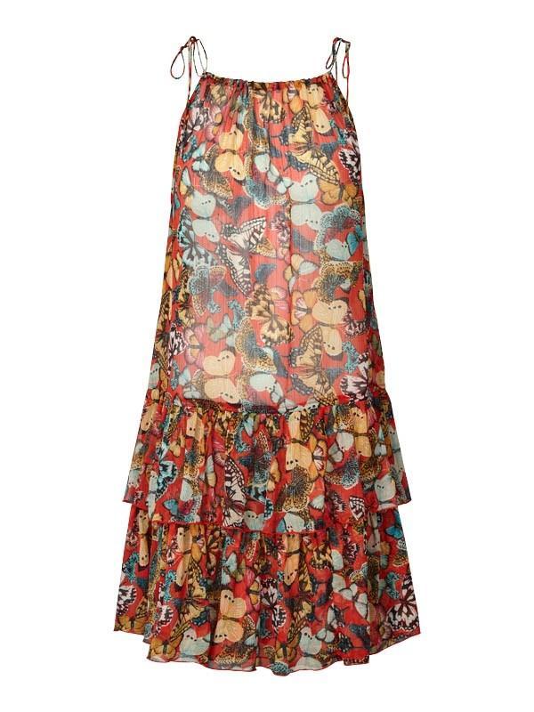 Lolly's Laundry Marissa Butterfly Dress in Red Lolly's Laundry Marissa Butterfly Dress in Red