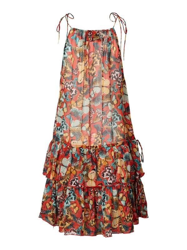 Lolly's Laundry Marissa Butterfly Dress in Red Lolly's Laundry Marissa Butterfly Dress in Red