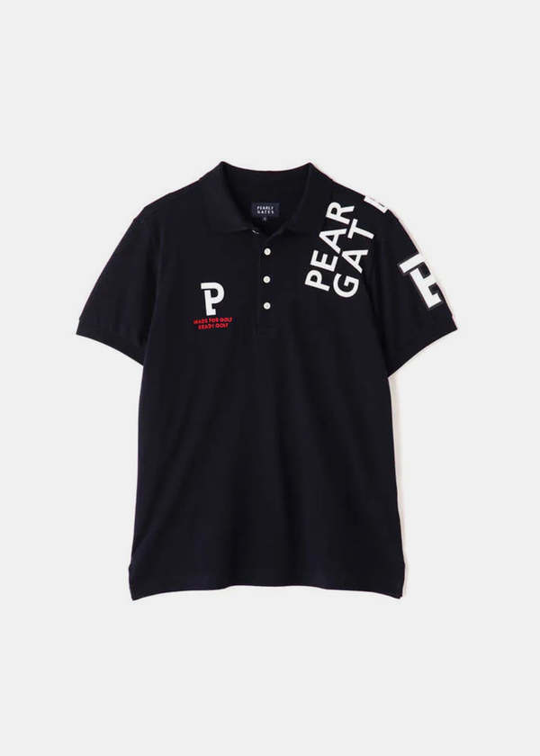 PEARLY GATES Navy Cotton Kanoko Polo Shirt - Navy | Garmentory