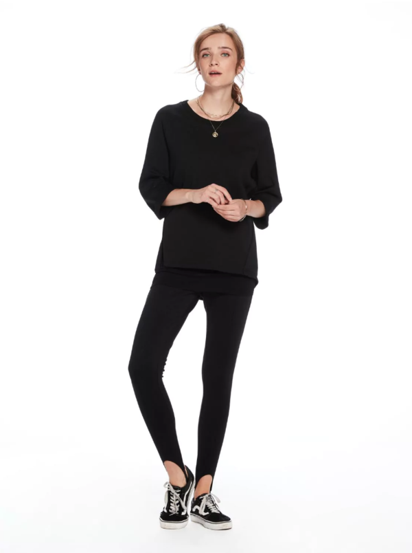 Maison Scotch Nomade Sweat in Black Maison Scotch Nomade Sweat in Black