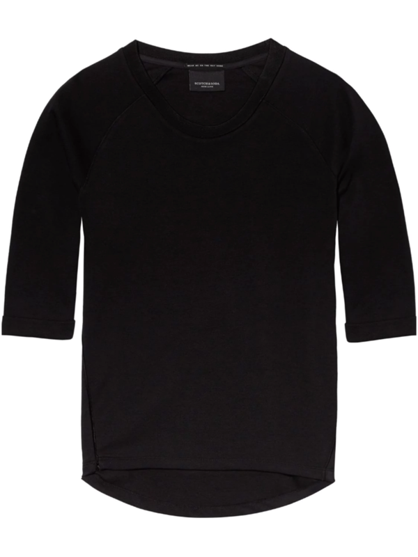 Maison Scotch Nomade Sweat in Black Maison Scotch Nomade Sweat in Black