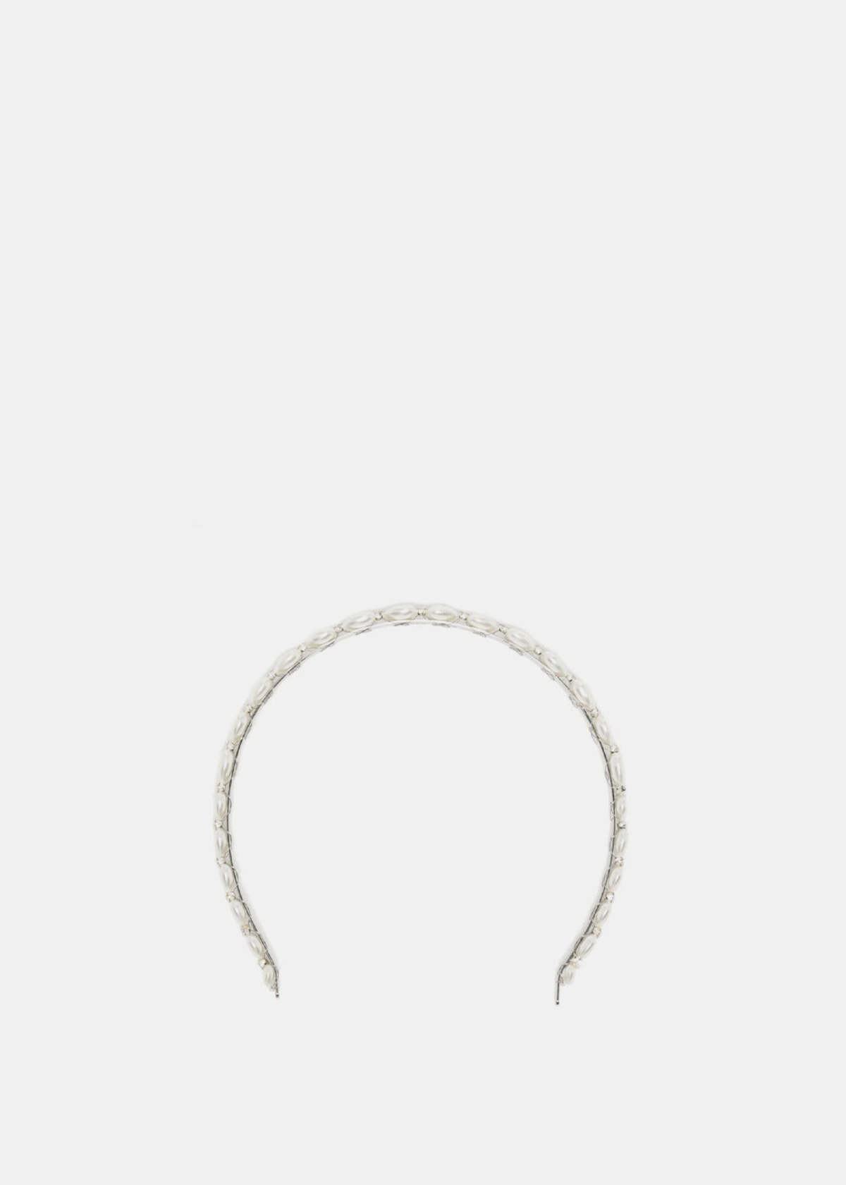 Simone Rocha Gray Embellished Headband Simone Rocha SS26 Heartbloom Jewellery Available in our  main image 2