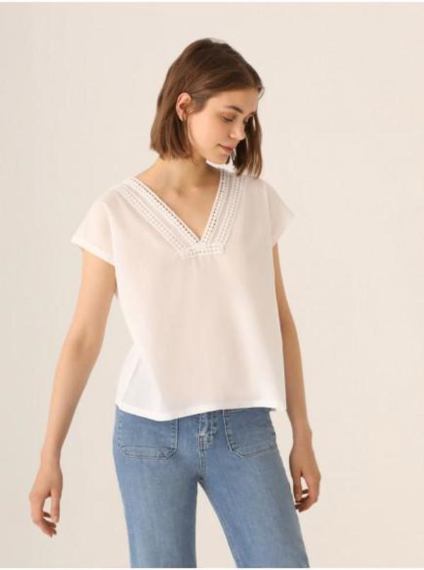 Nice Things Lace Neck Top Nice Things Lace Neck Top