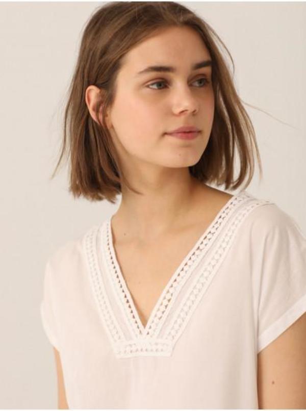 Nice Things Lace Neck Top Nice Things Lace Neck Top