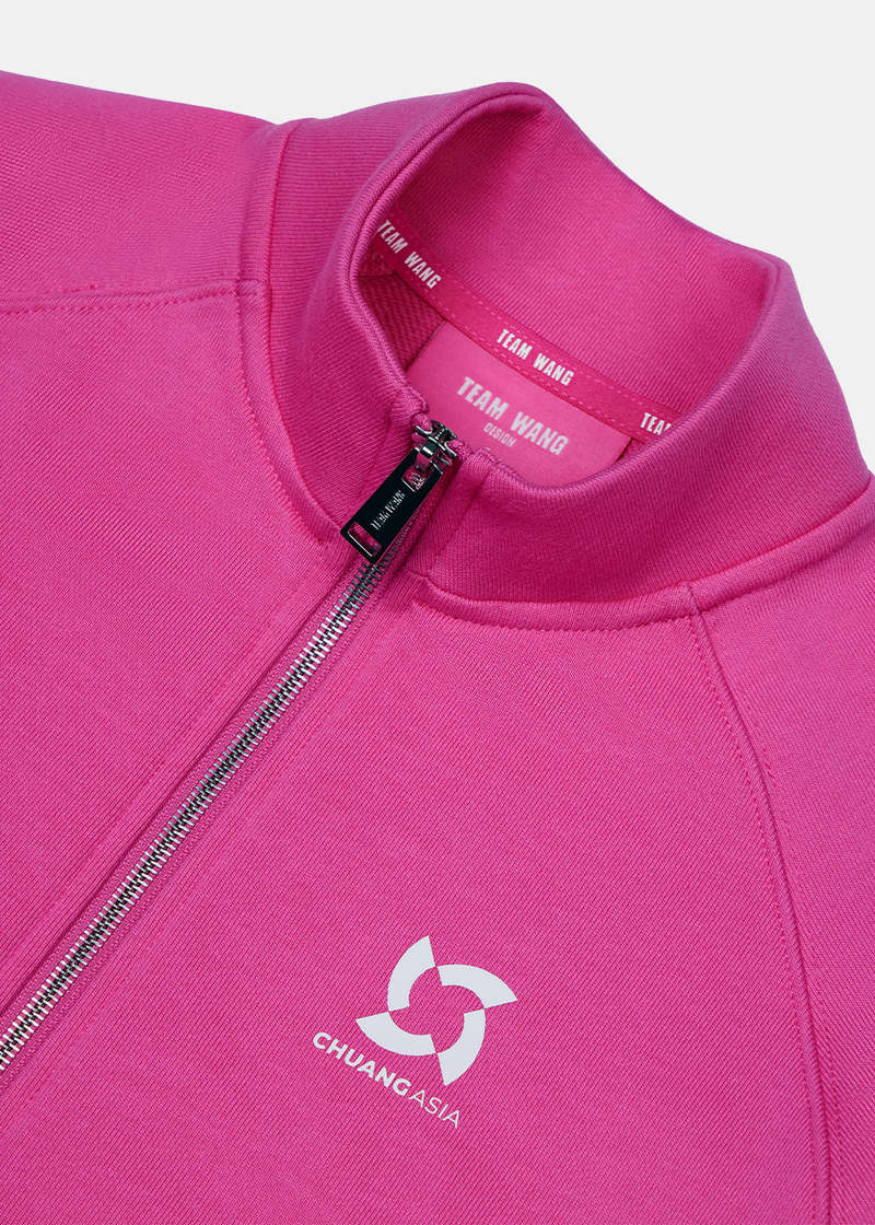 Team Wang Zip-up Casual Jacket - Pink