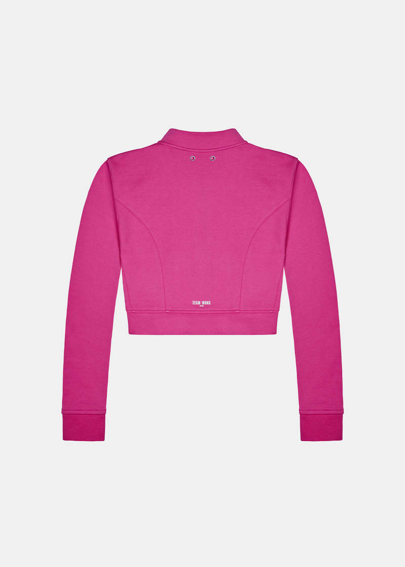 Team Wang Zip-up Cropped Jacket - Pink