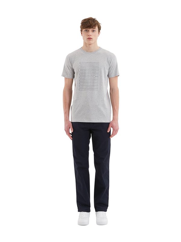 Norse Projects Niels Stripe Screen Logo T-Shirt Norse Projects Niels Stripe Screen Logo T-Shirt