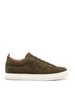 Oliver Spencer Ambleside Low-Top Suede Shoe - Moss - Thumbnail 1