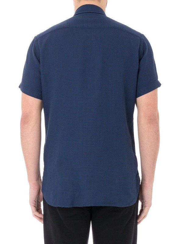 Oliver Spencer Aston Shirt in Cromer Midnight Oliver Spencer Aston Shirt in Cromer Midnight