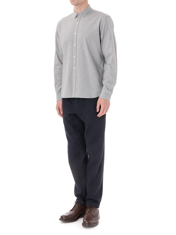 Oliver Spencer Clerkenwell Shirt in Clifton Grey Oliver Spencer Clerkenwell Shirt in Clifton Grey