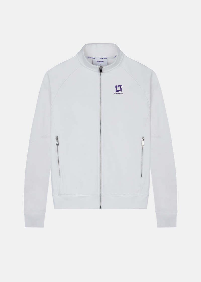 Team Wang Zip-up Casual Jacket - White Team Wang Zip-up Casual Jacket - White