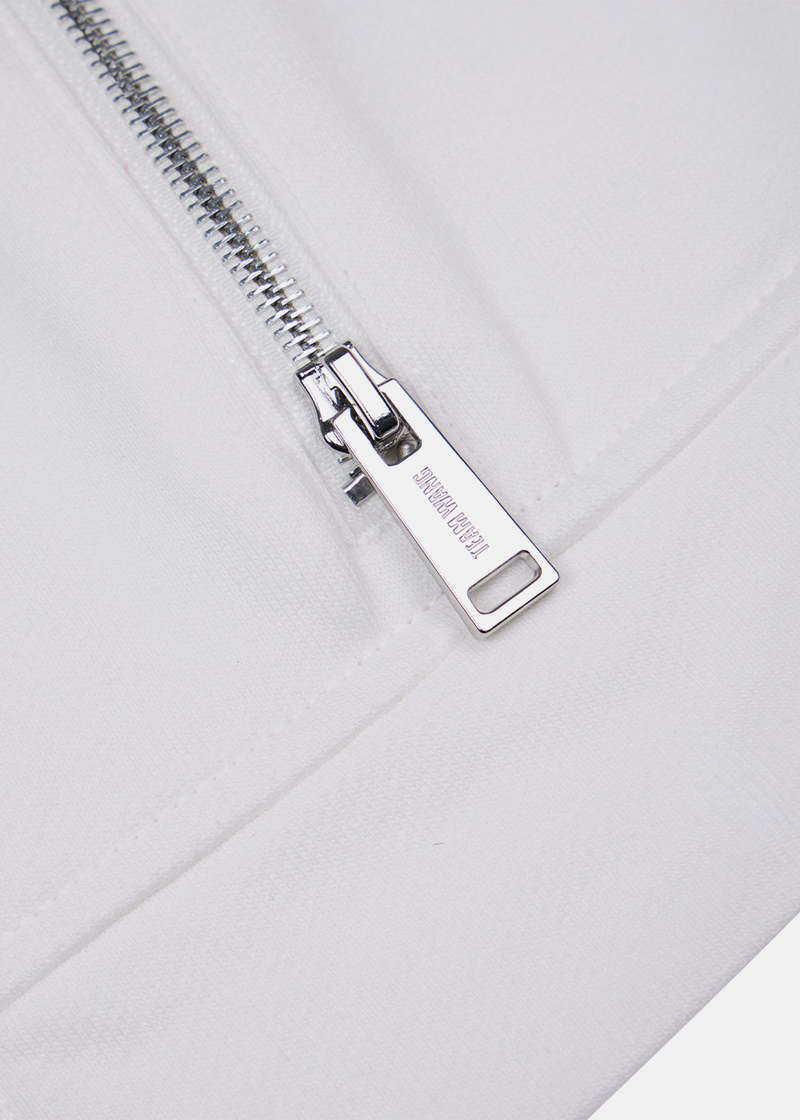 Team Wang Zip-up Cropped Jacket - White Team Wang Zip-up Cropped Jacket - White
