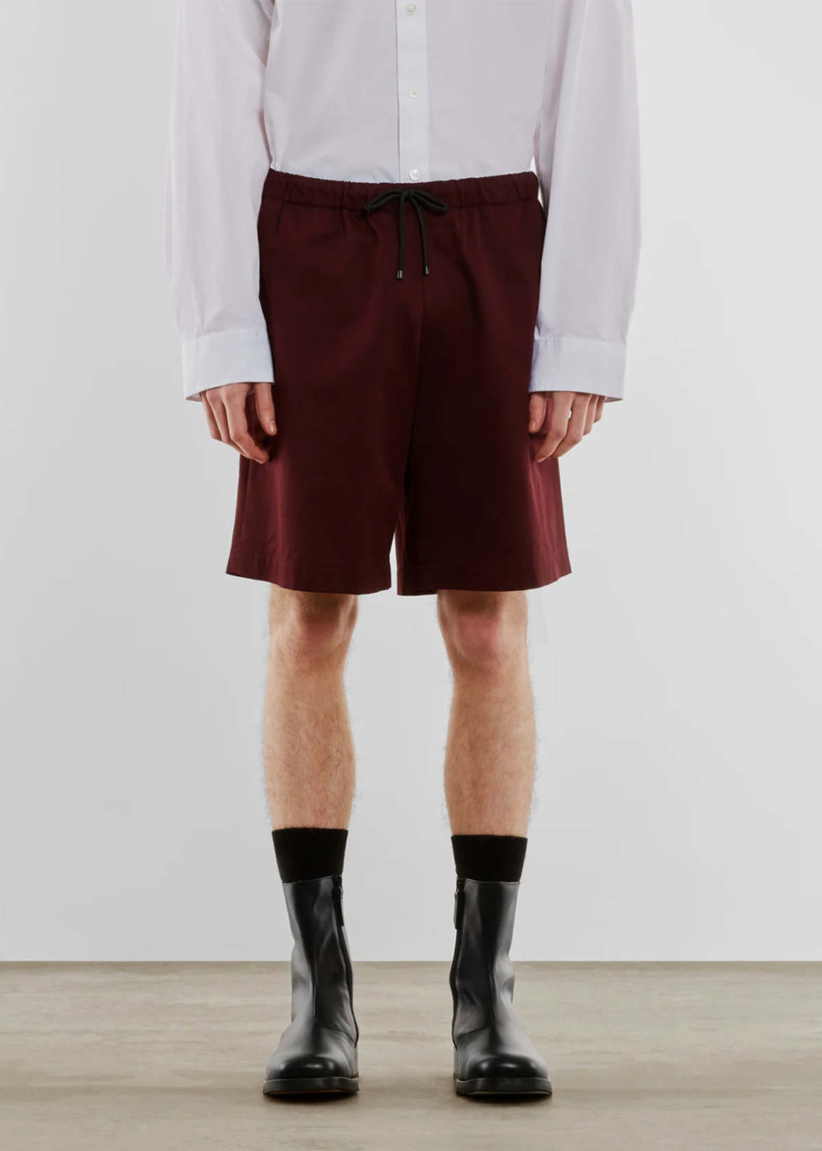 Wine-Drawstring-Shorts-