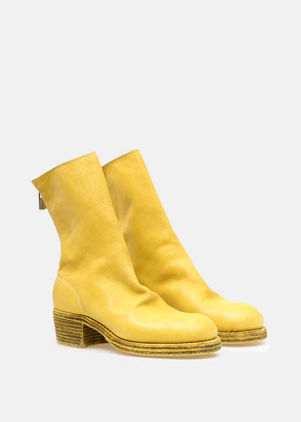 Guidi 788Z Back Zip Boots - Yellow | Garmentory