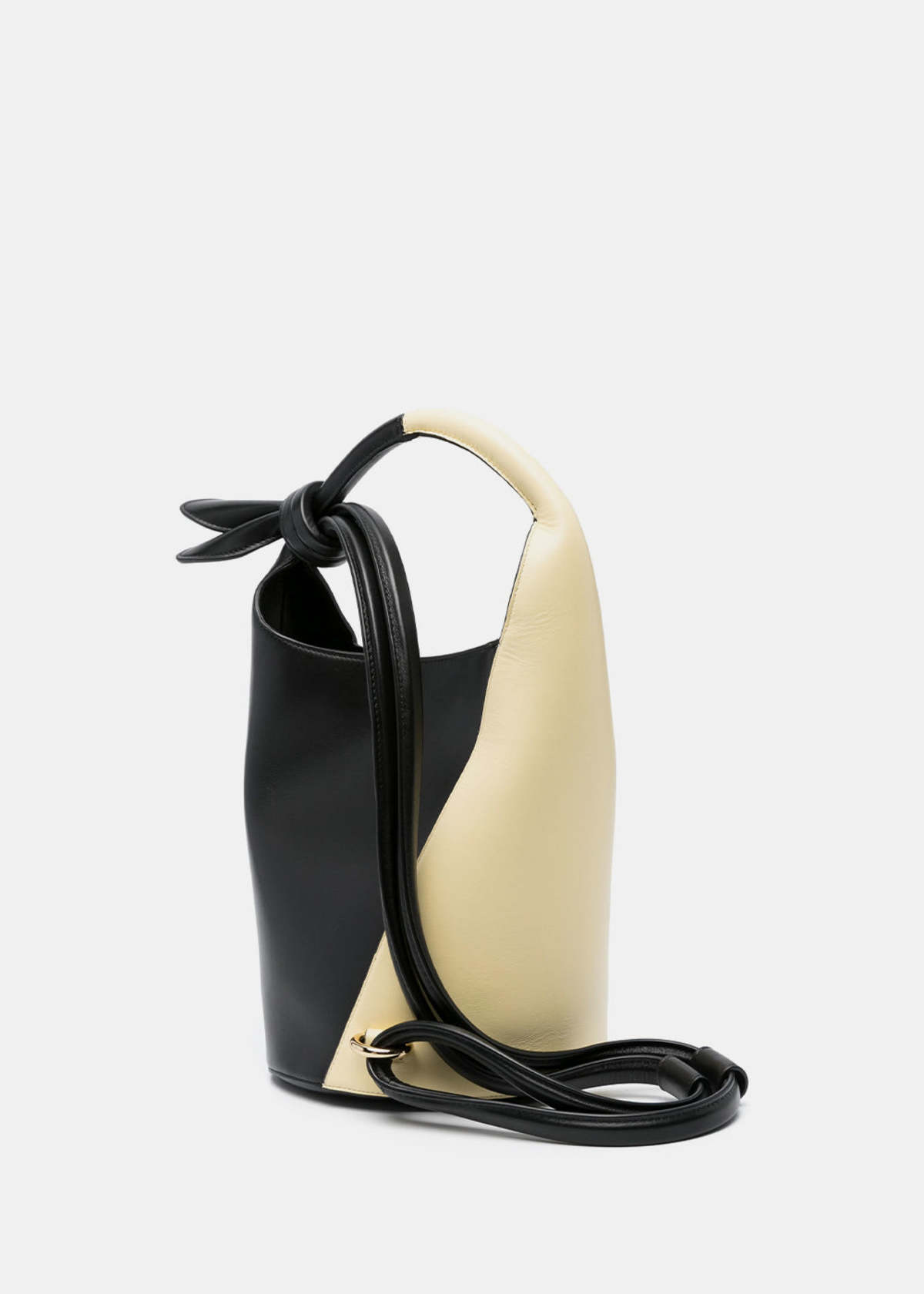 Jacquemus Le Petit Tourni Bucket Bag - Pale Yellow/Black