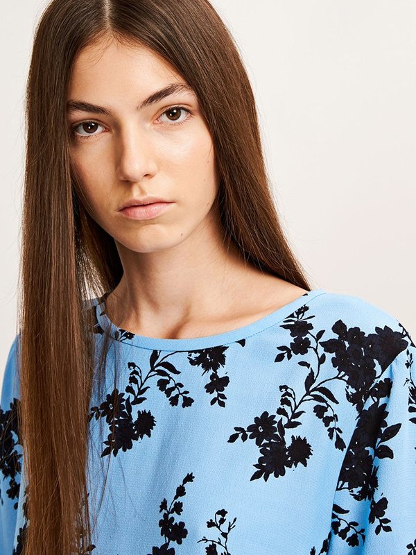 Samsoe & Samsoe Herbie Floral Top - BLACK BLOOM Samsoe & Samsoe Herbie Floral Top - BLACK BLOOM