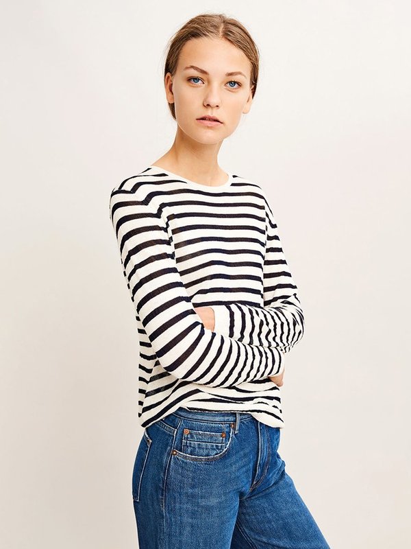 Samsoe & Samsoe Lonni Fine Knit - STRIPE Samsoe & Samsoe Lonni Fine Knit - STRIPE