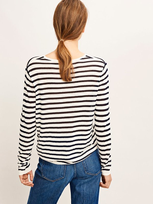 Samsoe & Samsoe Lonni Fine Knit - STRIPE Samsoe & Samsoe Lonni Fine Knit - STRIPE
