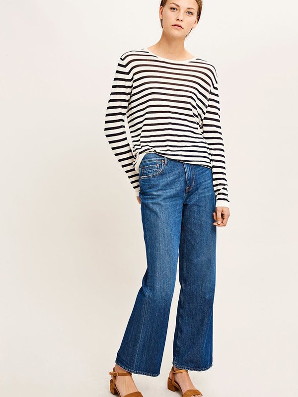 Samsoe & Samsoe Lonni Fine Knit - STRIPE Samsoe & Samsoe Lonni Fine Knit - STRIPE