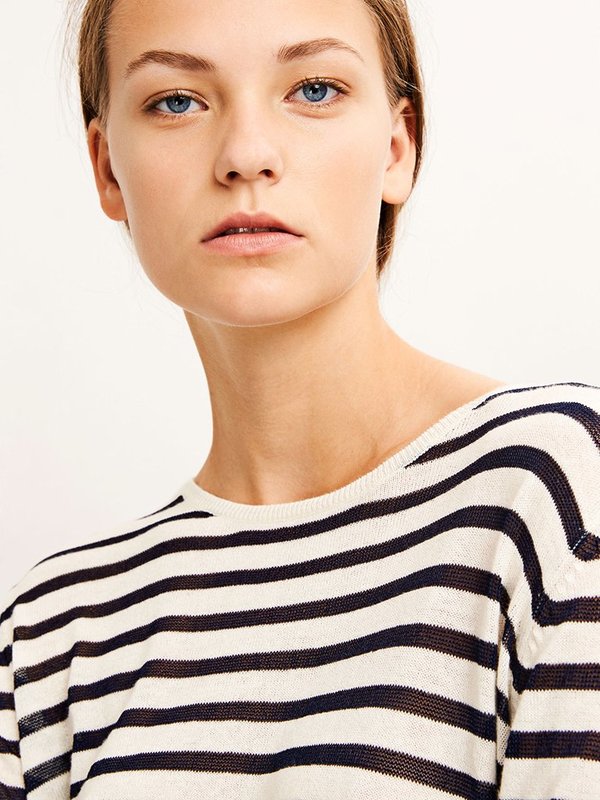 Samsoe & Samsoe Lonni Fine Knit - STRIPE Samsoe & Samsoe Lonni Fine Knit - STRIPE
