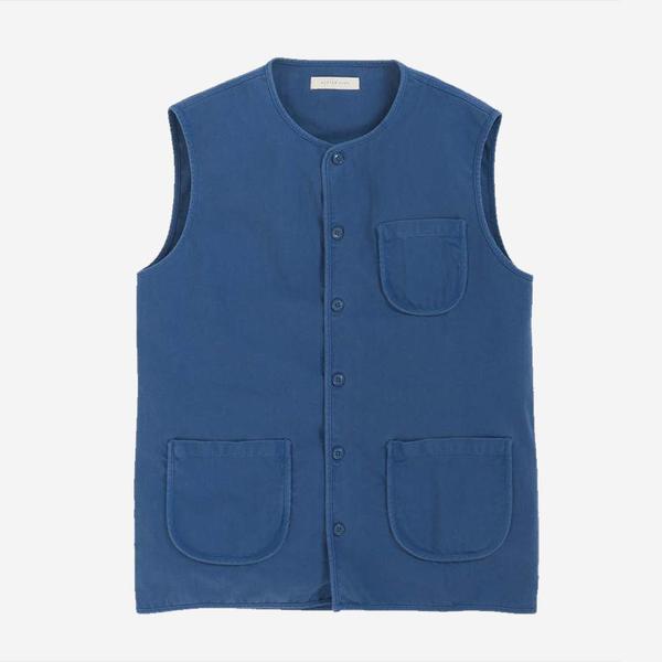 Kestin Hare Thuro Vest - French Navy Herringbone Kestin Hare Thuro Vest - French Navy Herringbone