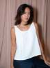 KAAREM Rang Six-Panel Cropped Top - White - Thumbnail 4