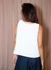 KAAREM Rang Six-Panel Cropped Top - White - Thumbnail 5