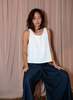KAAREM Rang Six-Panel Cropped Top - White - Thumbnail 8