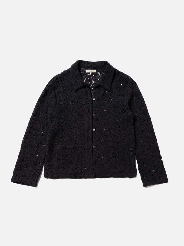 Nudie Jeans Anita Crochet Cardigan - Black | Garmentory