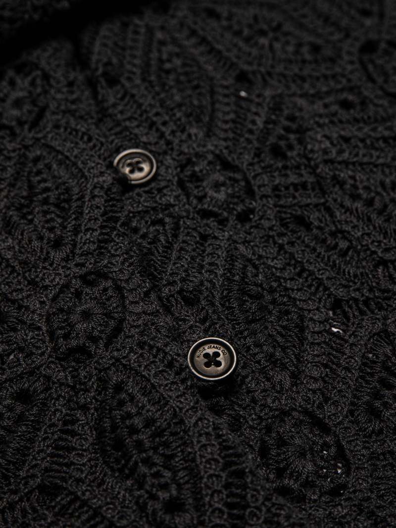Nudie Jeans Anita Crochet Cardigan - Black Nudie Jeans Anita Crochet Cardigan - Black