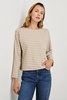 Macy Top - Heather/Beige Stripe - Thumbnail 1