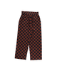 DUSHYANT. Hand Printed Seema Pants - Chocolate/Black Chessboard - Thumbnail 1